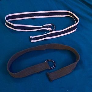2 fabric belts unisex
